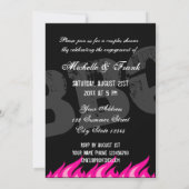 おもしろい私はBBQカップルのシャワー婚約招待状 招待状 (裏面)