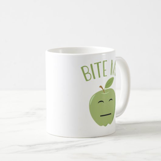 おもしろい私をAppleのコーヒーのマグかんで下さい コーヒーマグカップ (正面右)