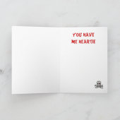 おもしろい私をHeartieのバレンタインカード略奪して下さい シーズンカード (内部)