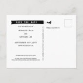 おもしろい私達の冒険は写真の結婚式を始めます 案内ポストカード (裏面)