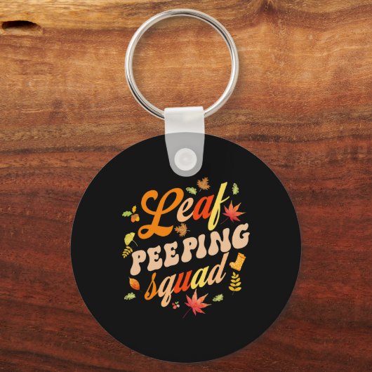おもしろい秋シーズ離れンズBunnyer Leaf Bunning Squad キーホルダー (正面)