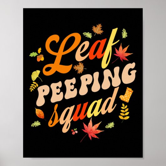 おもしろい秋シーズ離れンズBunnyer Leaf Bunning Squad ポスター (正面)