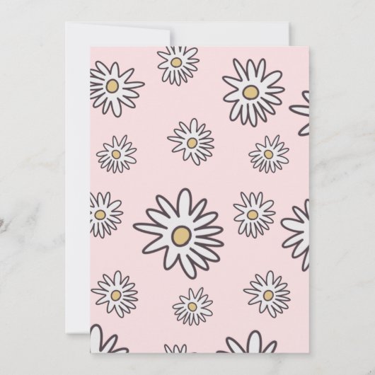 おもしろい秋ピンクシュガースカル誕生日招待状 招待状 (裏面)