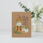 おもしろい秋季節格言 シーズンポストカード (スタンド正面)