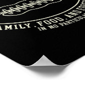 おもしろい秋感謝感応フォーフットルデザイン ポスター (角)