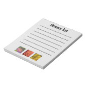 おもしろい秋食料品リスト ノートパッド (回転)