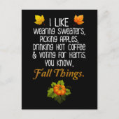 おもしろい秋2024年11月選挙区Pro-Harris ポストカード (正面)