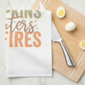 おもしろい秋 キッチンタオル (四つ折り)