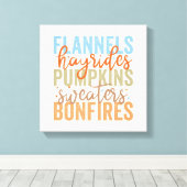 おもしろい秋 キャンバスプリント (インサイチュ (ウッドフロア))