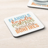 おもしろい秋 コースター (左側)