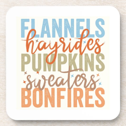 おもしろい秋 コースター (正面)