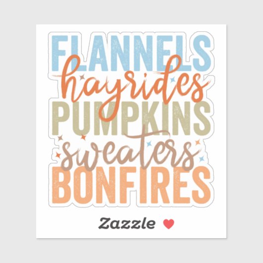 おもしろい秋 シール (シート)