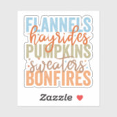 おもしろい秋 シール (シート)