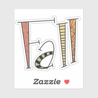 おもしろい秋 シール