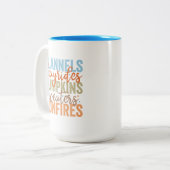 おもしろい秋 ツートーンマグカップ (正面左)