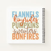 おもしろい秋 ノートブック (裏面)