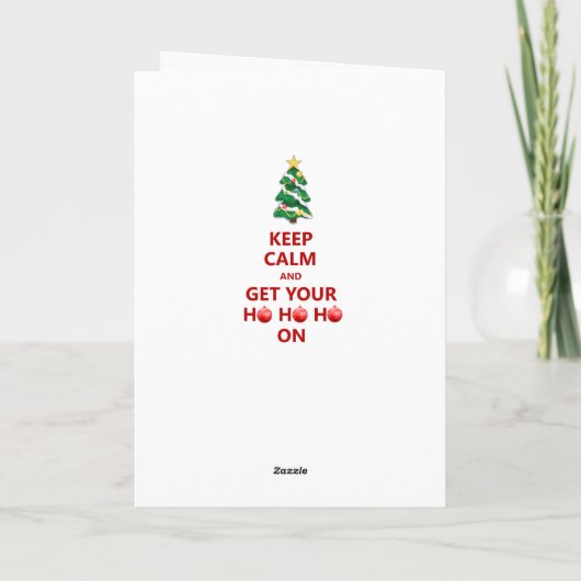 おもしろい穏やかでモダンなクリスマスツリーカードを保って下さい シーズンカード (裏面)