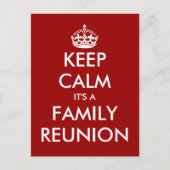 おもしろい穏やかな家族会の郵便はがきを保って下さい インビテーションポストカード (正面)