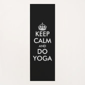 おもしろい穏やか保ち、ヨガの黒いヨガのマットをして下さい ヨガマット (正面)