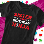 おもしろい空手パーティーキッズシスター誕生日忍者 Tシャツ