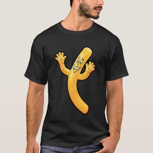 おもしろい空気人形キャラクター Tシャツ (正面)