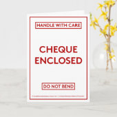 おもしろい空白のチェック誕生日カード カード (黄色い花)