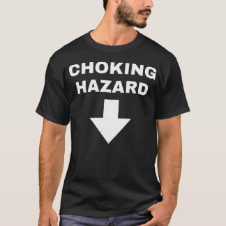 おもしろい窒息注意パパ Tシャツ