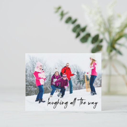 おもしろい笑いオールウェイホリデー写真はがき シーズンポストカード (スタンド正面)