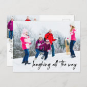 おもしろい笑いオールウェイホリデー写真はがき シーズンポストカード (正面/裏面)