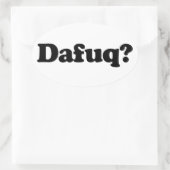 おもしろい笑い 楕円形シール (バッグ)