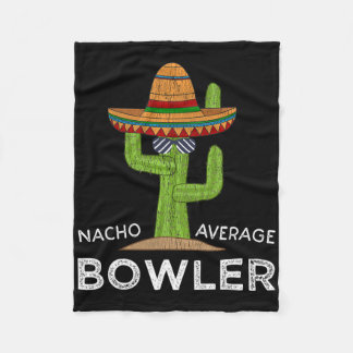 おもしろい笑わされるボウリングをする人、 クリケットの投手ジョークユーモアおもしろいボーリング フリースブランケット