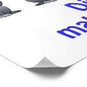 おもしろい笑顔の猫ダイバーシティやる気を起こさせる学校 ポスター (角)