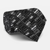 おもしろい第100誕生日パーティーモノパーソナライズされたグラム ネクタイ (ロール)