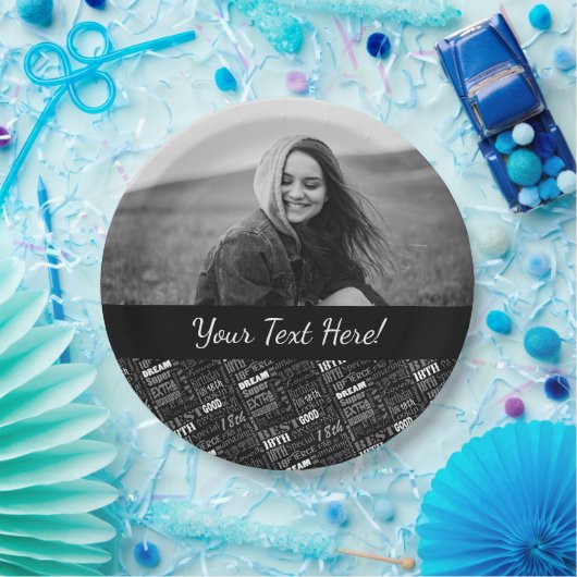 おもしろい第18回誕生日党が贈パーソナライズされたり物を好む ペーパープレート (パーティー)