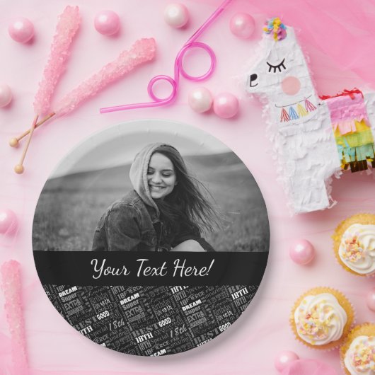 おもしろい第18回誕生日党が贈パーソナライズされたり物を好む ペーパープレート (パーティー)