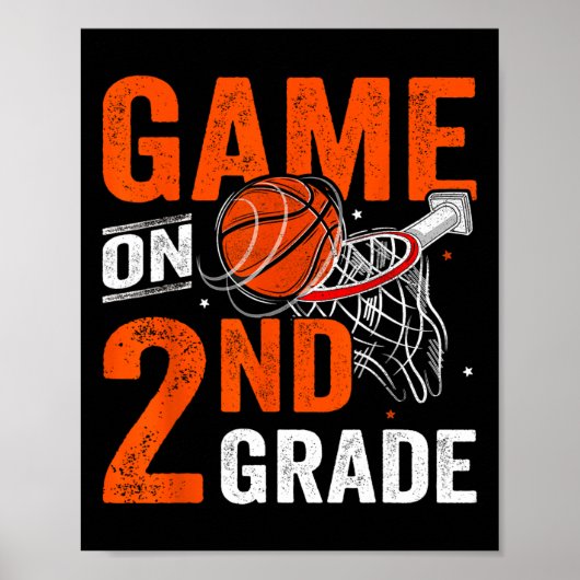 おもしろい第2級バスケットボール1日目の試合 ポスター (正面)