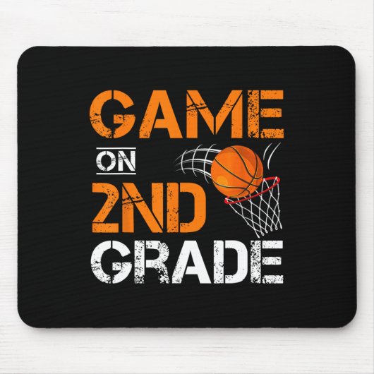 おもしろい第2級バスケットボール1日目の試合 マウスパッド (正面)