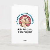 おもしろい第3誕生日 カード (裏面)