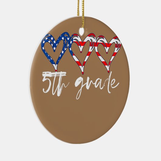 おもしろい第5級先生旗ハート先生第4級 セラミックオーナメント (右)