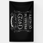 おもしろい第50期誕生日ヴィンテージ1972 横断幕 (縦)