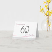 おもしろい第60回ダイヤモンド羊記念日カード カード (黄色い花)