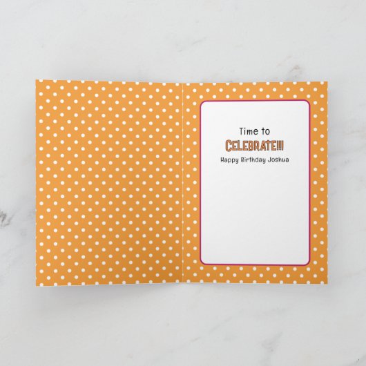 おもしろい第8誕生日海獣漫画クラゲ カード (内部)