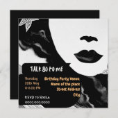 おもしろい第80期誕生日パーティー招待状 招待状 (正面/裏面)