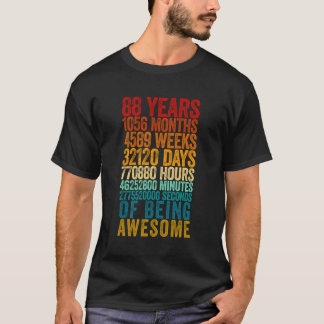 おもしろい第88誕生日ワイシャツ旧メおもしろいートル88年 Tシャツ