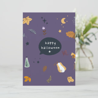 おもしろい箒、カボチャ、幽霊の猫