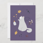 おもしろい箒、カボチャ、幽霊の猫 (正面)