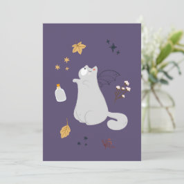 おもしろい箒、カボチャ、幽霊の猫