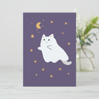 おもしろい箒、カボチャ、幽霊の猫