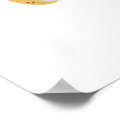 おもしろい箒、カボチャ、幽霊の猫 ポスター (角)