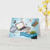 おもしろい管理プロフェッショナルデイカード – カオス理論 カード (黄色い花)